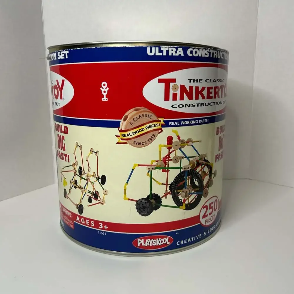 Hasbro Playskool The Classic Tinkertoy Ultra Construction Set 250 Pieces